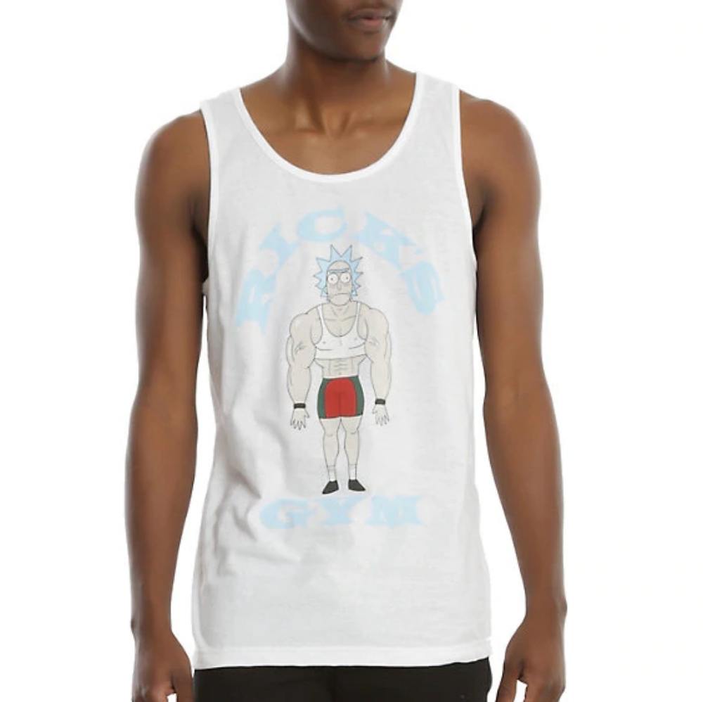 2/$20 Rick's Gym Tank Top Hot Topic